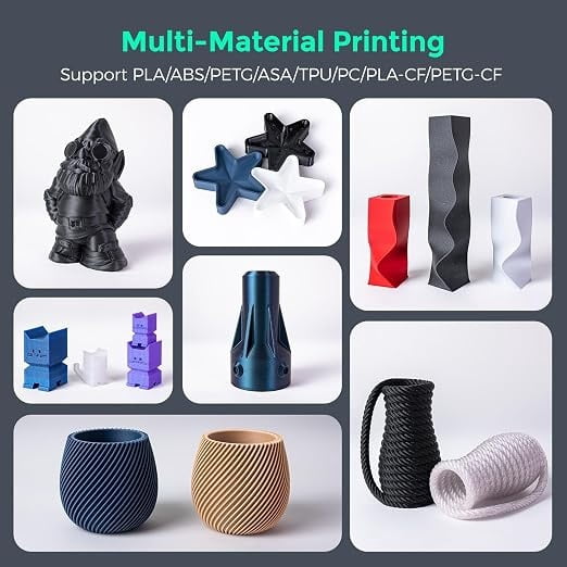 Adventurer 5M Pro 3D Printer, 600mm/s High-Speed, 280°C Quick-Detachable Nozzle, CoreXY All-Metal Structure, Auto Leveling, Dual Filtration, Enclosed Chamber, 220 × 220 × 220mm Build Volume