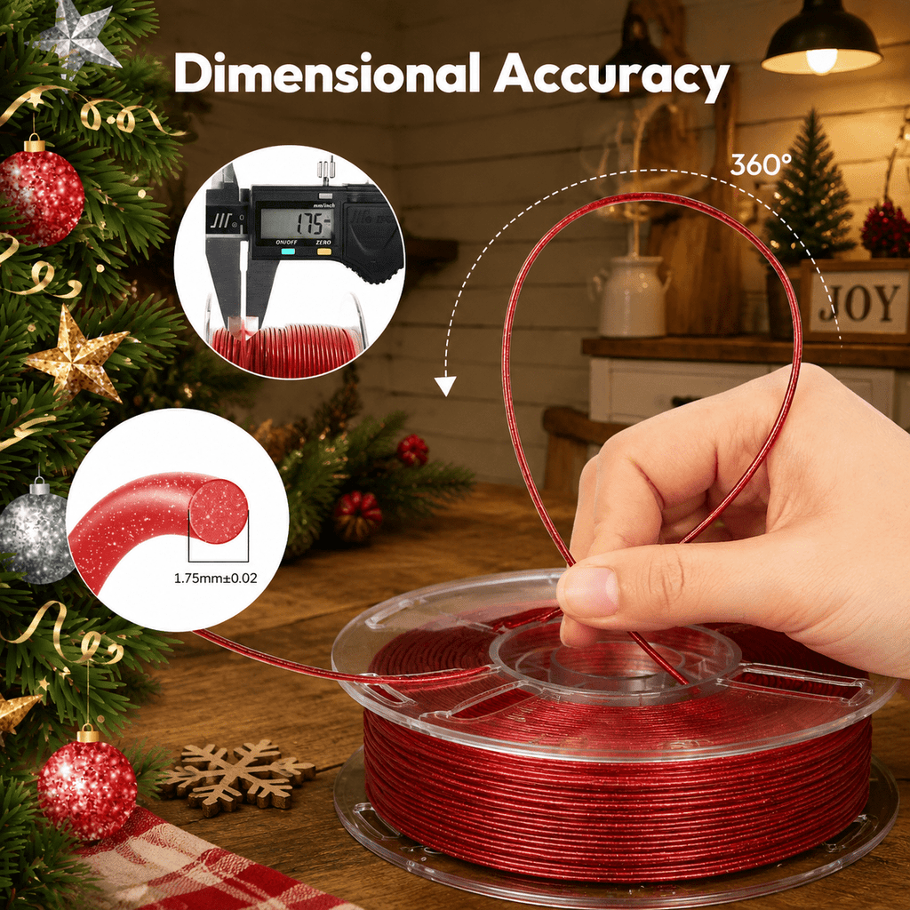 Shiny 3d Printer Plament Sparkle 1.75mm Shining Glitter Printing For Fdm Dimensional Accuracy +/- 0.02mm 1kg Spool(2.2lbs) Galaxy