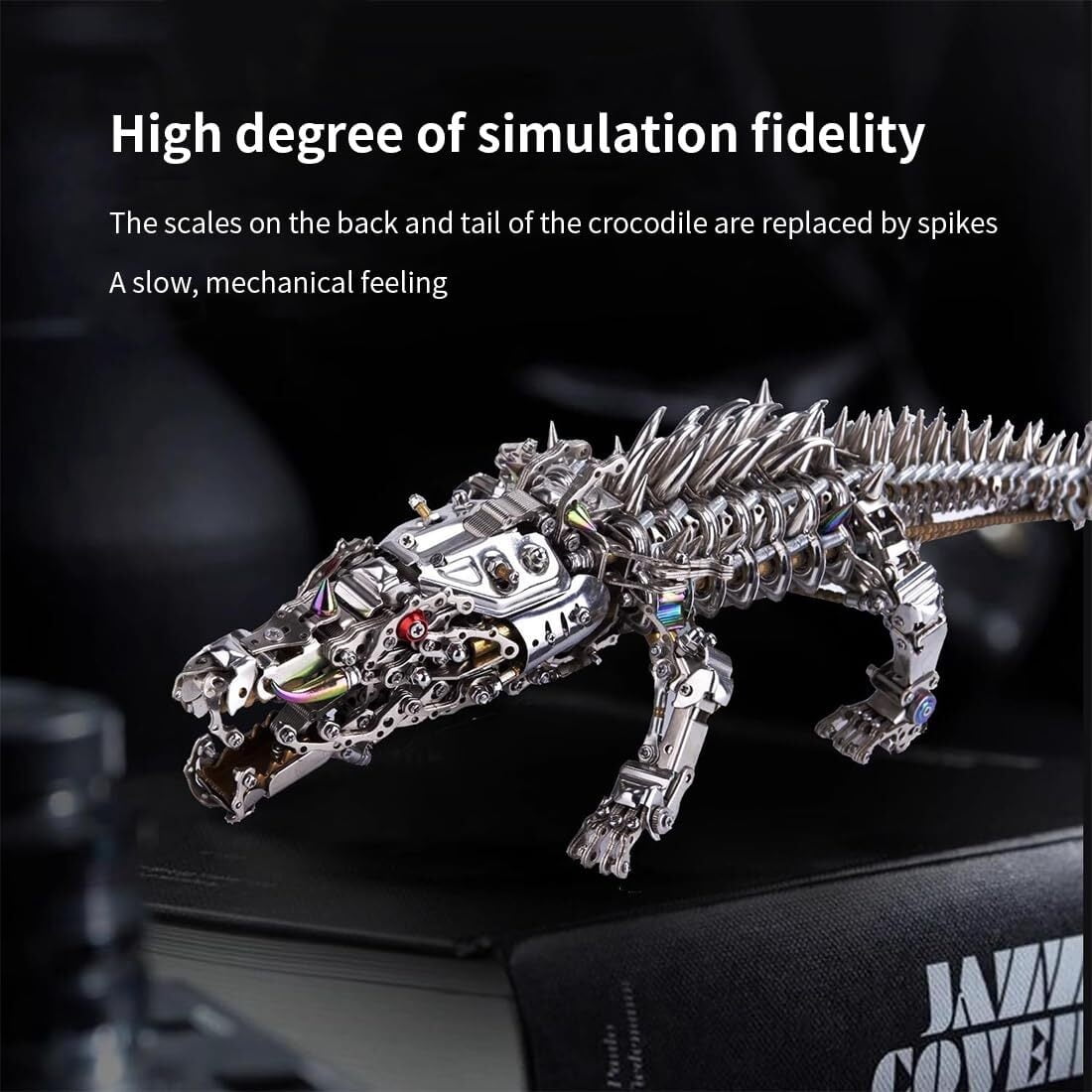 3D Steampunk Mechanical Dragon Model Kit - 2900+ PCS Metal Puzzle for Adults - Intricate Three-Headed Dragon Assembly Gift