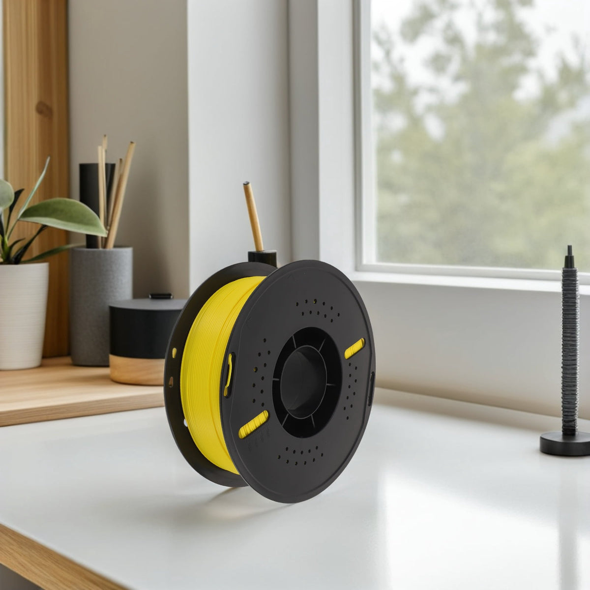 PAMINGONO Pla Filament for 3D Printers Yellow with Consistent Extrusion and Wide Compatibility