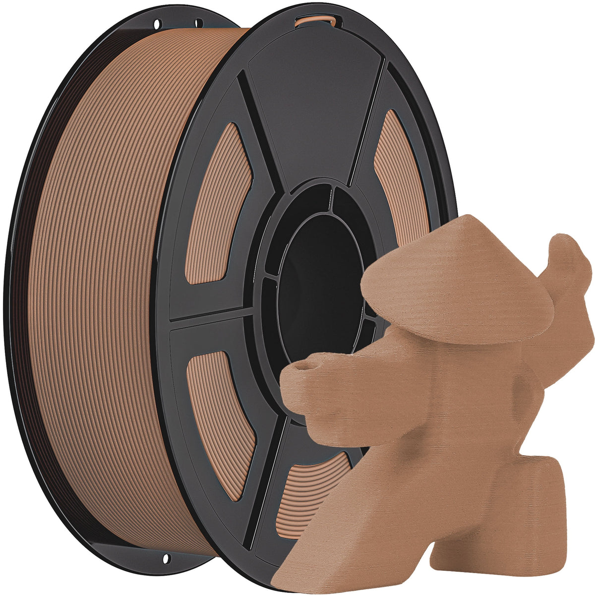 iSANMATE 1.1KG Wood PLA 3D Printer Filament, 1.75mm Cherry Wood Color, Real Wood Texture, ±0.03mm for FDM 3D Printers