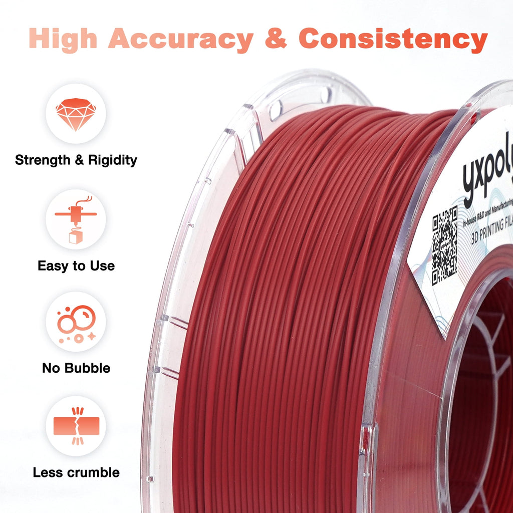 YXPOLYER PLA Filament Food Grade 1.75mm 1kg for 3D Printing, PLA+ Skin Flesh Tone 3D Printer Filament AMS-Compatible
