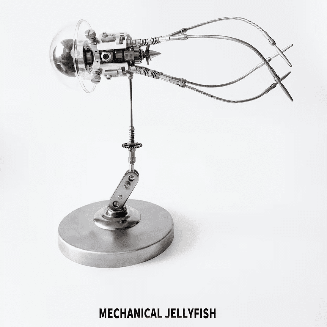 3D Metal Puzzles Steampunk Giant Squid Model Kit, 295+PCS DIY Assembly, Animal Metal Puzzle for Adults & Teens 16+, Exquisite Desktop Display for Home and Office Decor