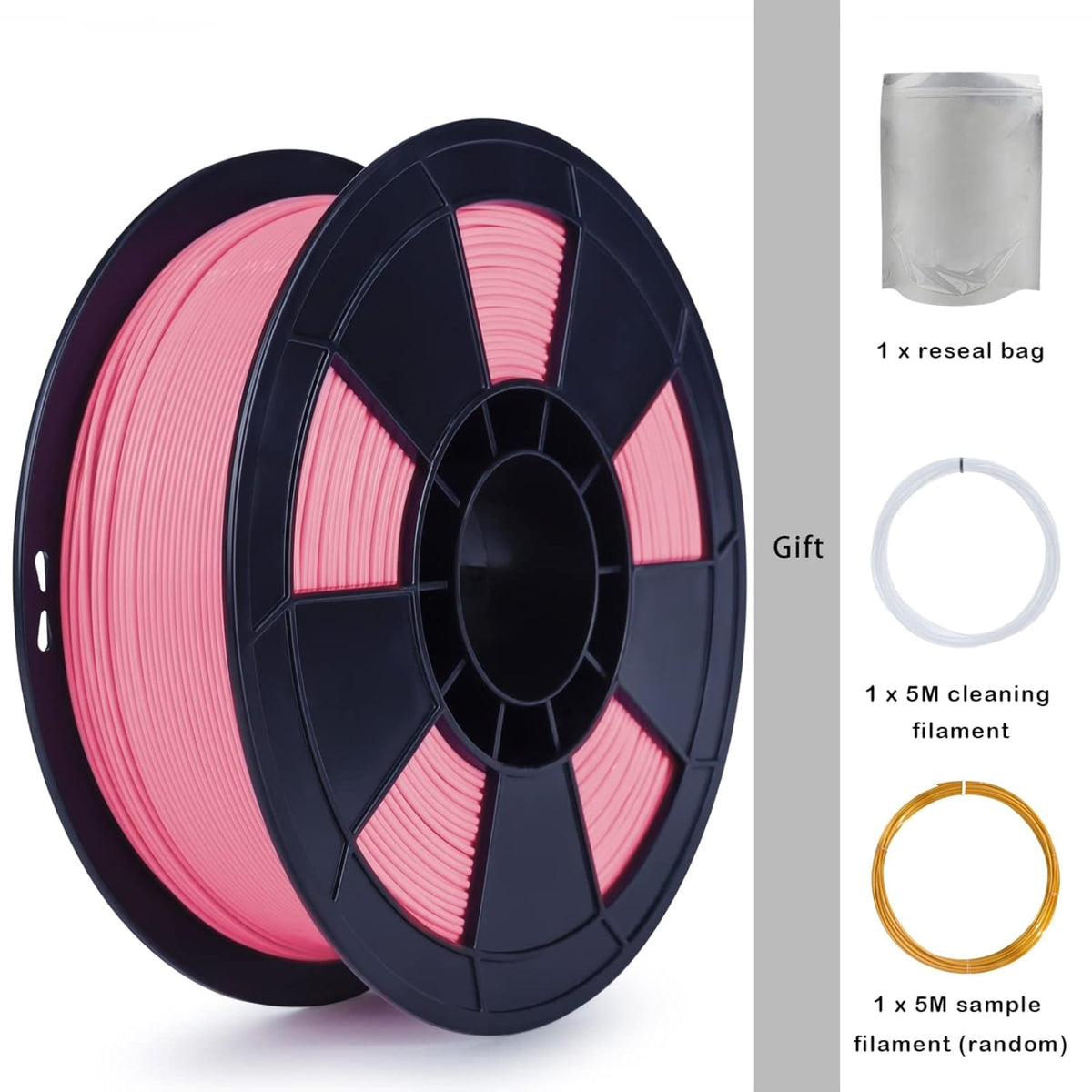 Ziro 3D PLA PRO Filament, 1.75mm 1kg, Metallic Silver