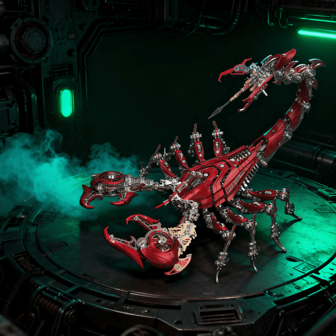 3D Metal Puzzle Frost Edge Full War Scorpion 1073 PCS, Steampunk Mechanical Model Kit With DIY Assembly, Home Display Desk Decor For Adult Collectors And Creative Gifts