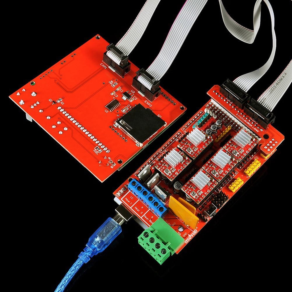 Amosfun 3D Printer Kit Ramps 1.4 Controller A4988 Stepper Motor Driver Assorted Color for Home Printing