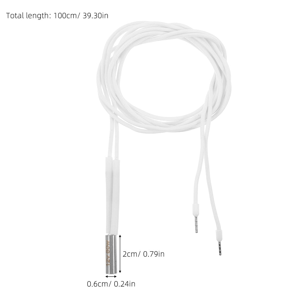 FOMIYES High Temperature 3D Printer Heating Tube White Silicon for Reliable Performance
