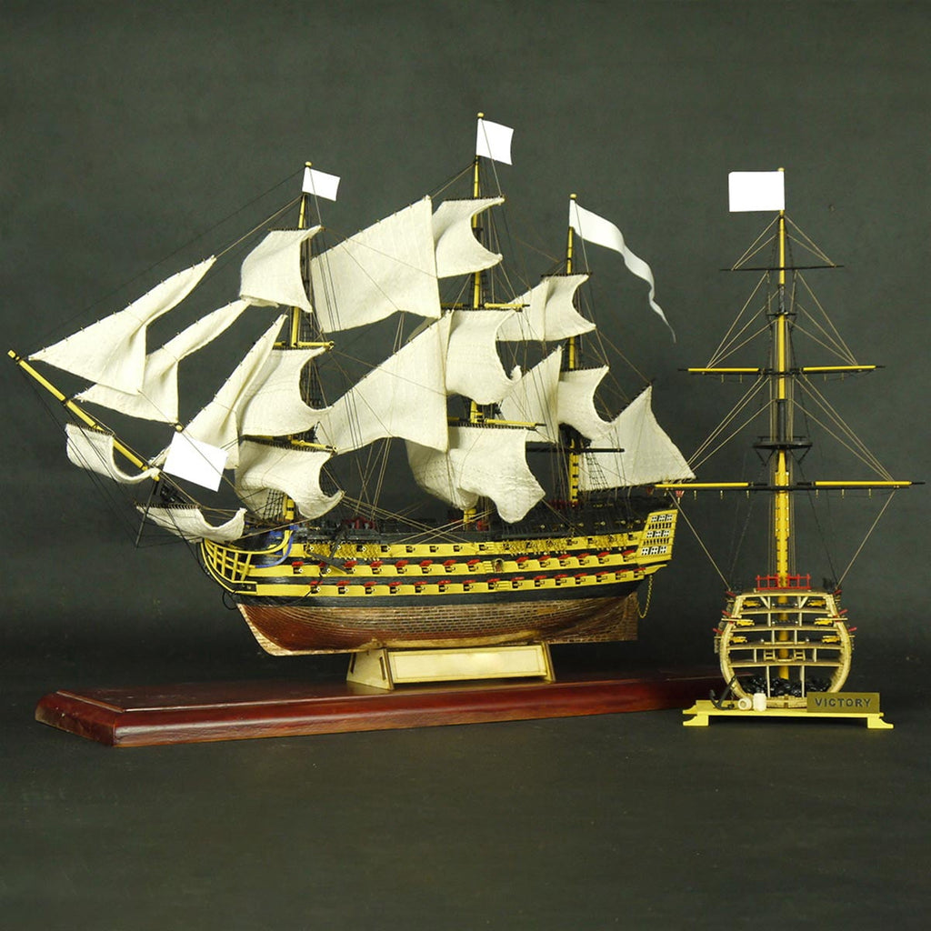 3D Wooden Puzzle Victory Sailing Ship, DIY Assembly Detailed Vessel Display Model Kit For Adult Collectors, Office Decor And Creative Gifts