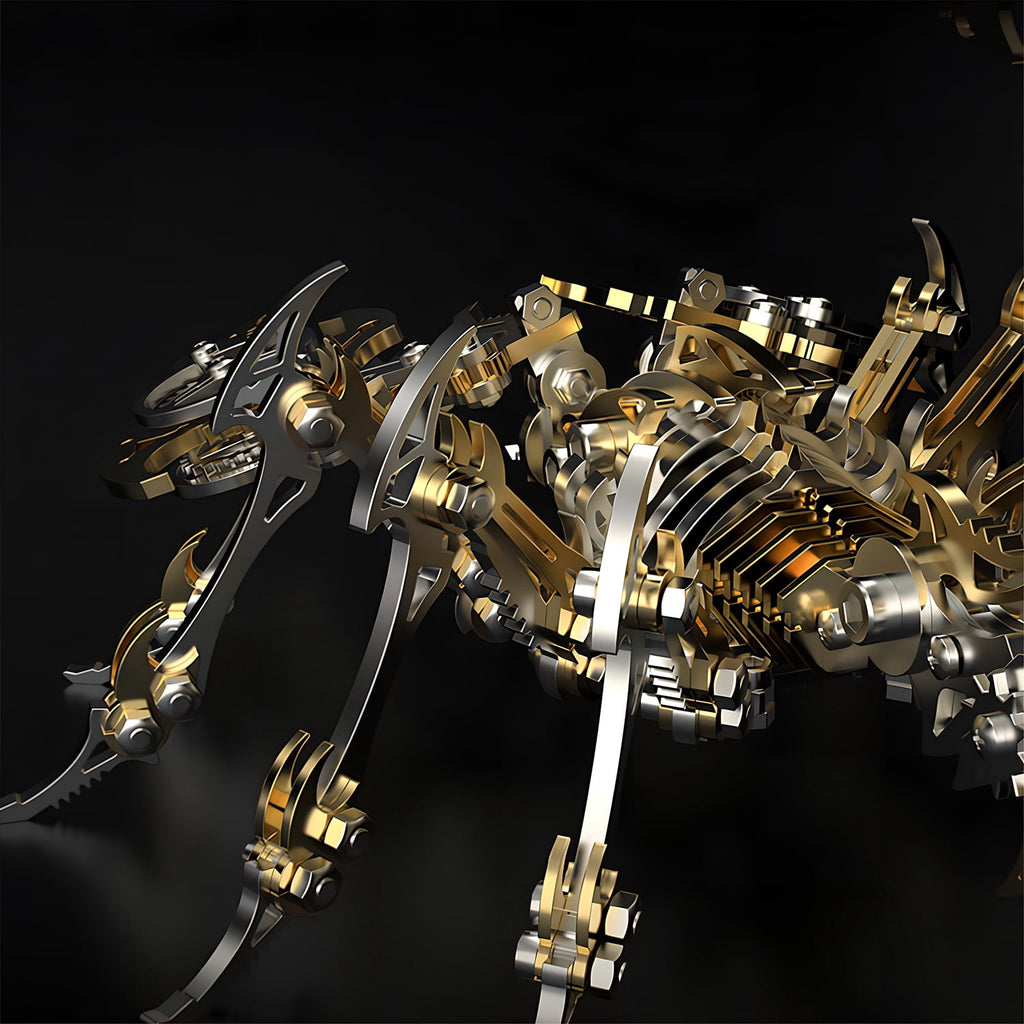 Metalkitor Scorpion 3D Metal Puzzle Kit - 454 Pcs, Mechanical Model for Adults/Teens, Golden, Ideal Gift & Decor