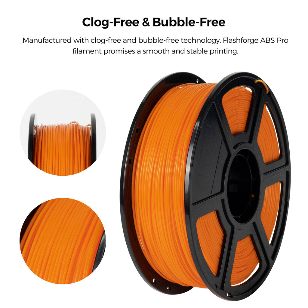 Flashforge ABS Pro Filament 1.75mm, 1KG/2.2lbs ABS Pro 3D Printer Filament, Purple