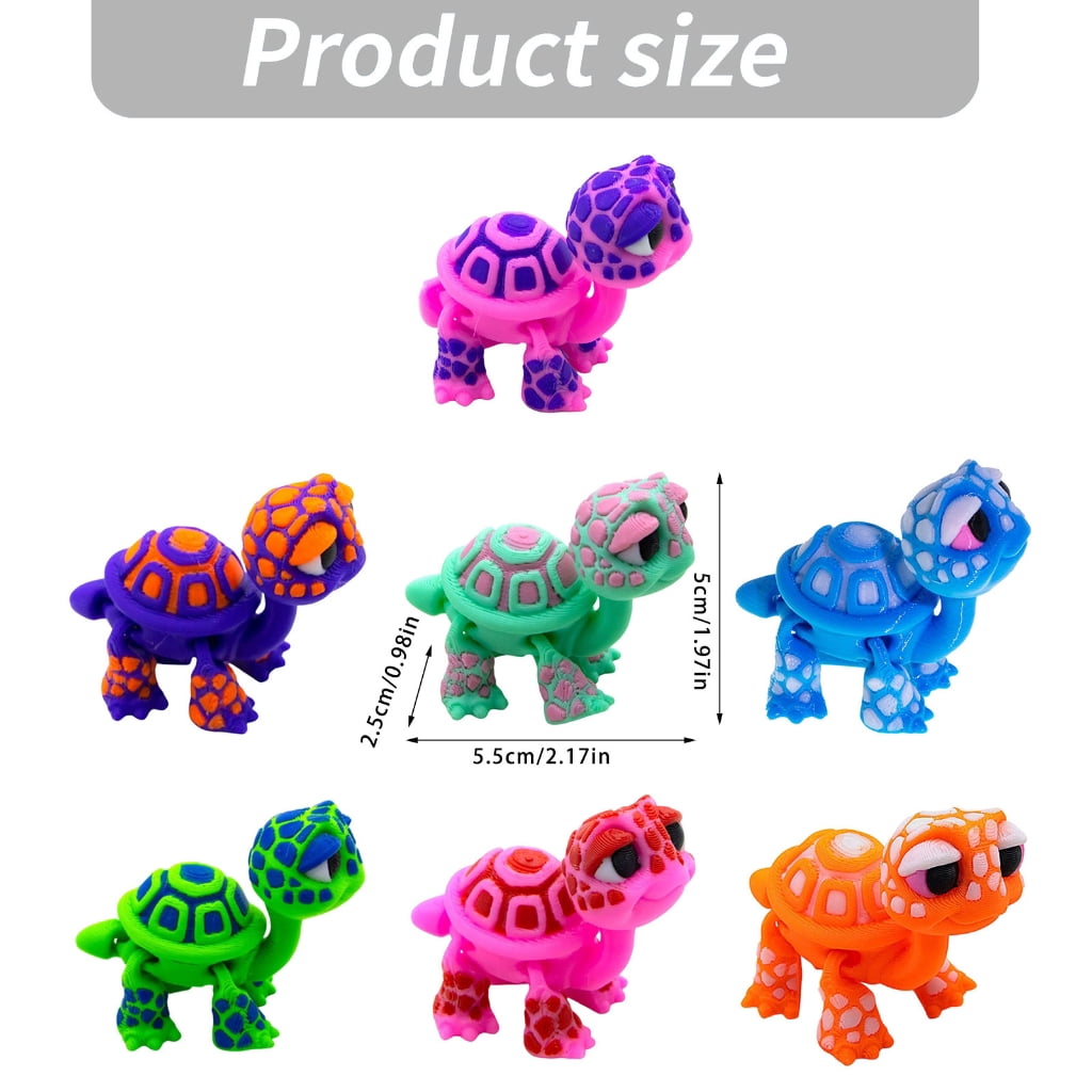 lanema 3D Printer with Flexible Articulated Joints Tortoise Ornament Collectible