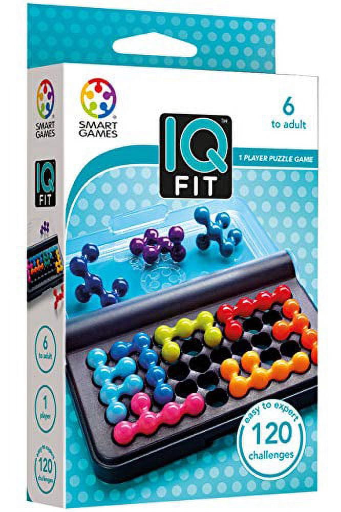 SmartGames IQ Bundles 3D Series: IQ Puzzler Pro & IQ Fit 240 Challanges for Ages 6-Adult