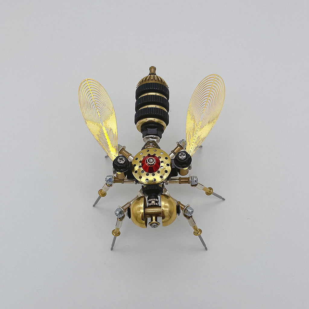 3-in-1 Steampunk Insect Metal Model Kit, Mosquito, Deck Insect & Bee Brass Puzzle Assembly Set, 270PCS 3D Jigsaw Puzzles for Adults