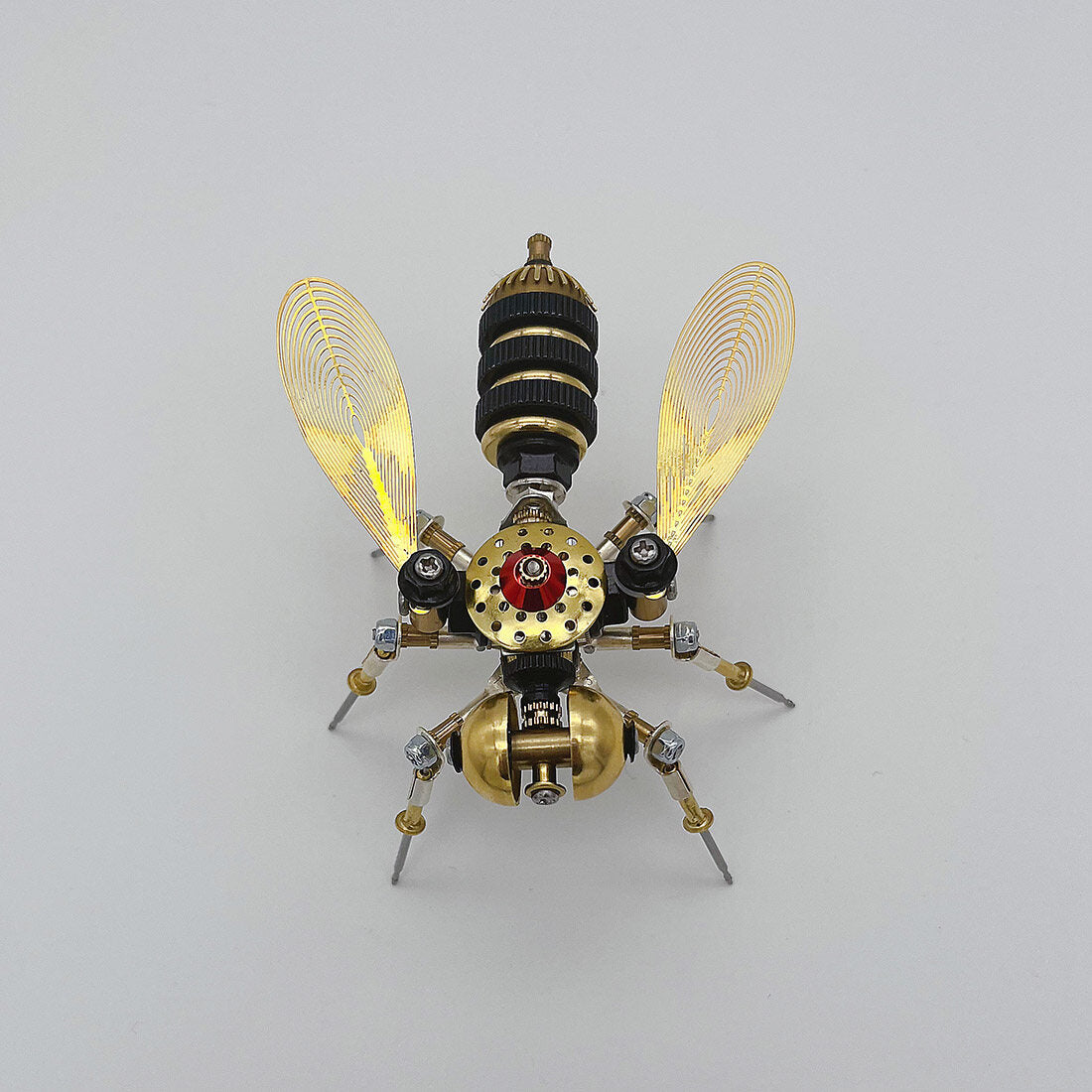 3-in-1 Steampunk Insect Metal Model Kit, Mosquito, Deck Insect & Bee Brass Puzzle Assembly Set, 270PCS 3D Jigsaw Puzzles for Adults
