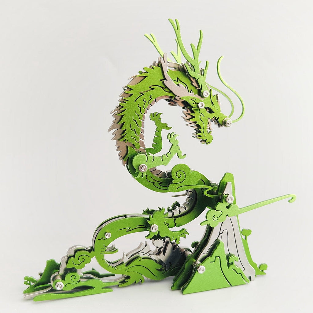 3D Metal Puzzle Dragon 90+ PCS, Steampunk Mechanical Model Kit With DIY Assembly, Home Display Desk Decor For Adult Collectors And Creative Gifts