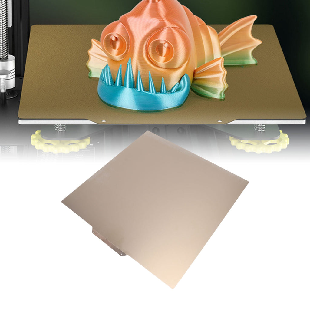 Vowen Build Plate PEI Sheet Fit for Qidi Plus 4 3D Printer Platform Textured Glossy 2 Sided Flexible Print Bed 310x310mm