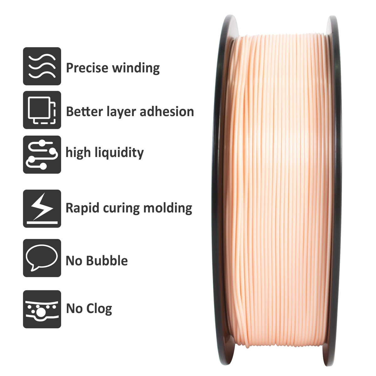 Geeetech 1.75mm PLA 3D Printer Filament, 1kg Spool (2.2lbs), Dimensional Accuracy +/- 0.03mm,yellow