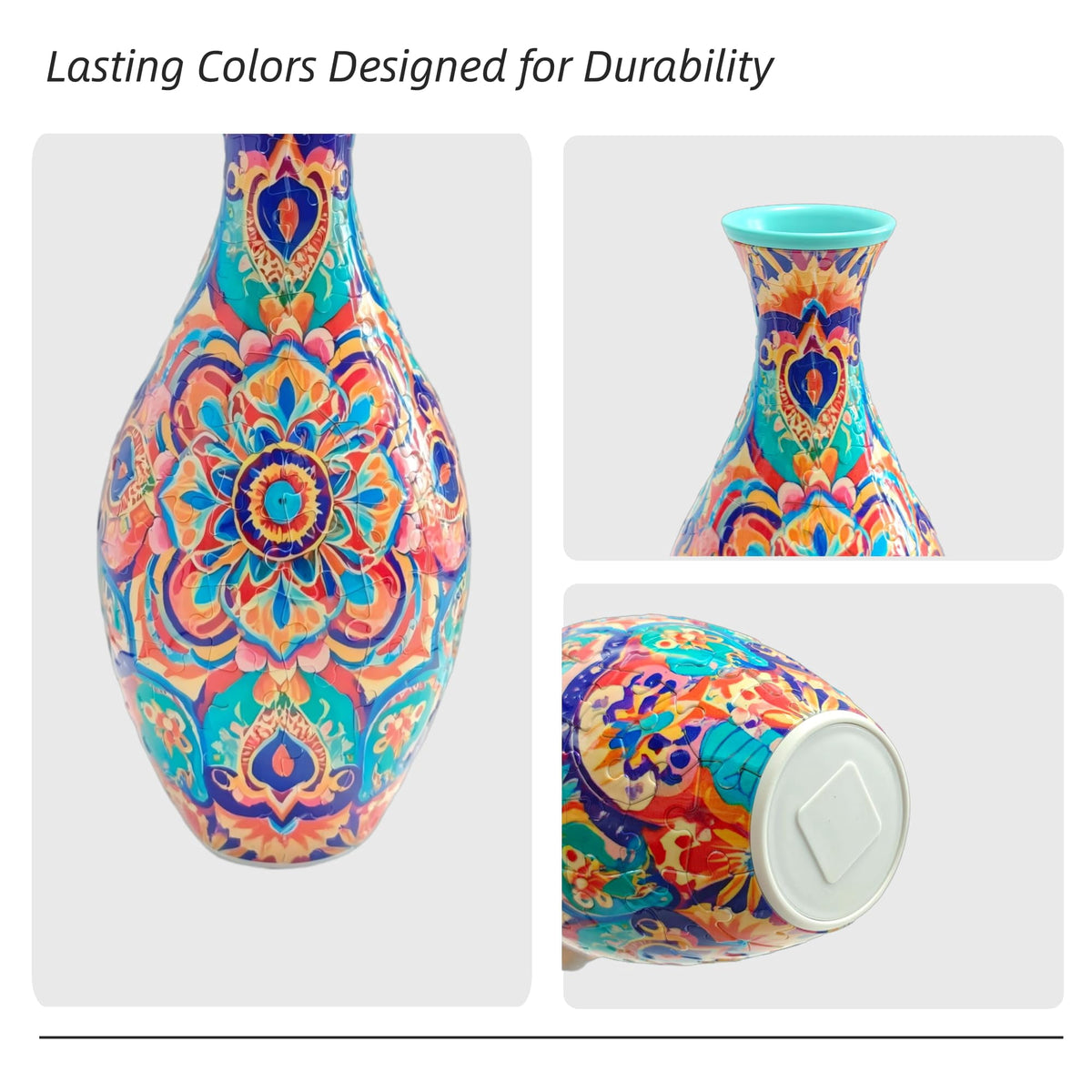 3D Puzzle Vase for Adults, Creative Vase Puzzle for Flowers(Secret Butterfly)