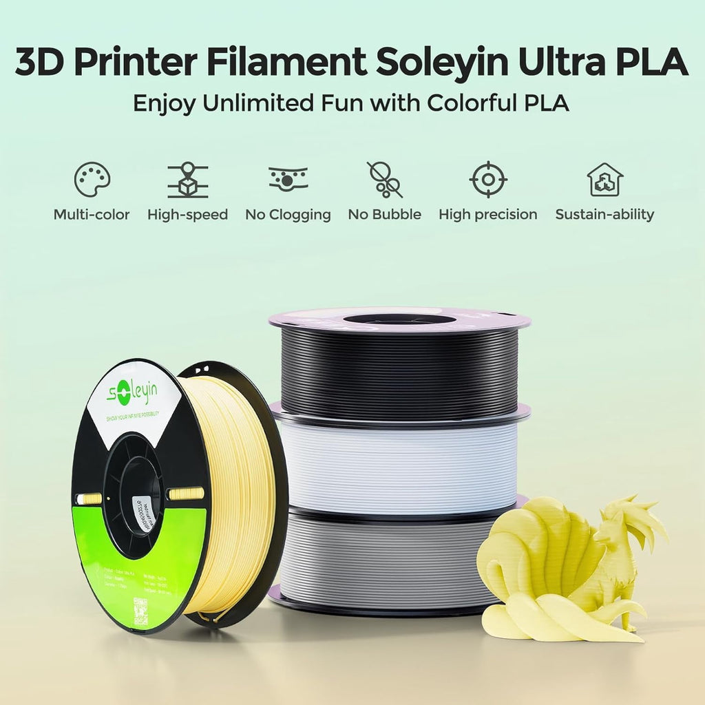 Creality Soleyin Ultra PLA 1.75mm 3D Printing Filament 1kg(Matte Moonstone)