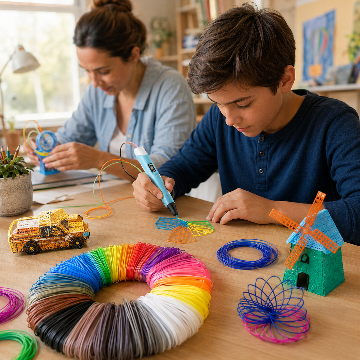PLA 3D Pen Filament Refills, 20 Colors 3D Printing Filament, 3 Meters Each Color, 60 Meters Total for 3D Drawing and Craft Projects