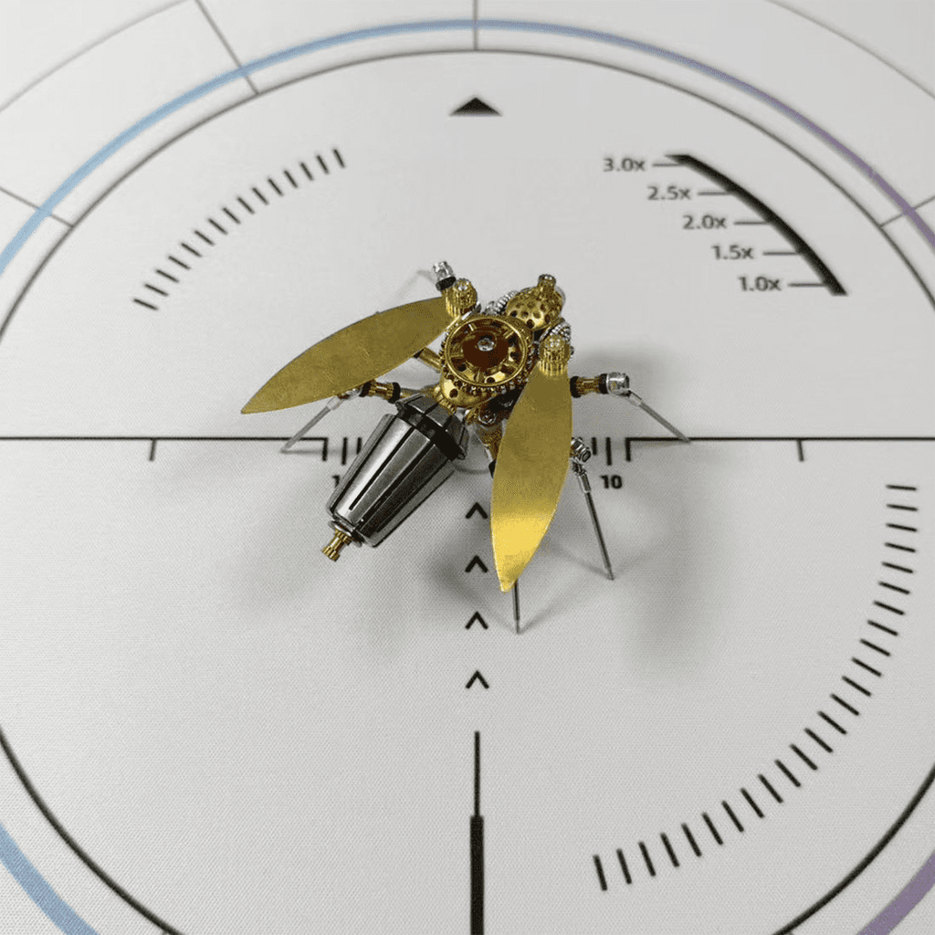 3-in-1 Steampunk Insect Metal Model Kit, Mosquito, Deck Insect & Bee Brass Puzzle Assembly Set, 270PCS 3D Jigsaw Puzzles for Adults