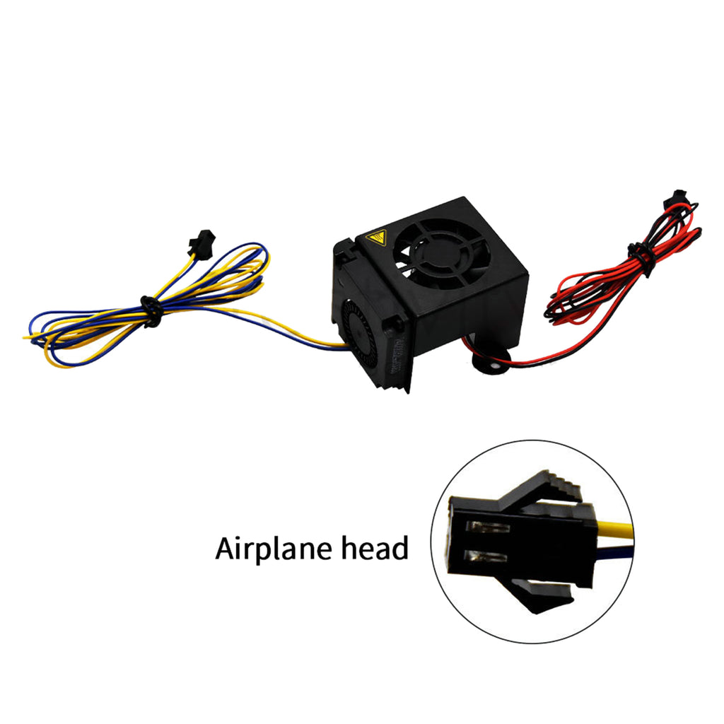 Upgraded 3D Printer 24V Fully Assembled Cooling Fan Kit with SM2.54 Terminal And Silicone Cover for Ender5