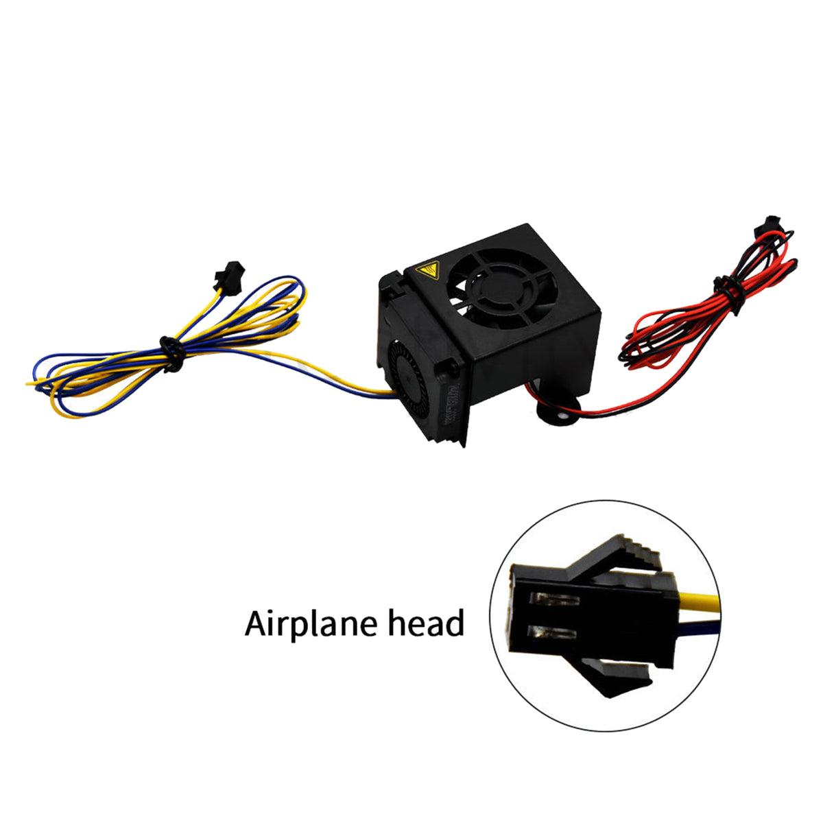 Upgraded 3D Printer 24V Fully Assembled Cooling Fan Kit with SM2.54 Terminal And Silicone Cover for Ender5