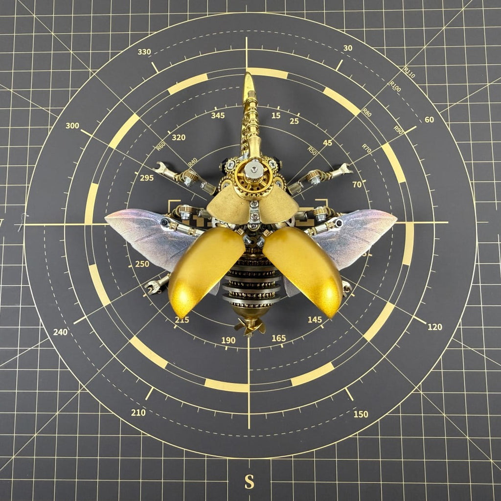 3D Metal Puzzles for Adults Mechanical Wasp Model Kits, Difficult DIY Assembly, Creative Desk Display & Unique Gift for Engineers, Hobbyists, Collectors