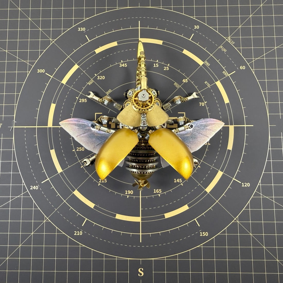 3D Metal Puzzles for Adults Mechanical Wasp Model Kits, Difficult DIY Assembly, Creative Desk Display & Unique Gift for Engineers, Hobbyists, Collectors