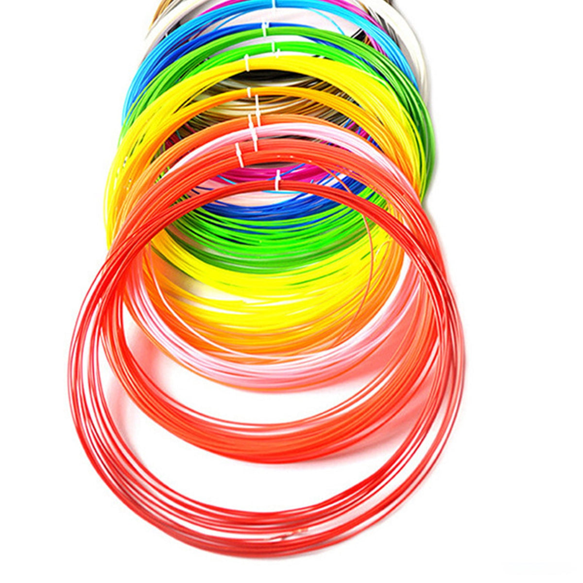 20 Bright Colors 1.75mm 3D Pen PCL Filament Refills Each Color 16.4feet 3D Pen 3D Printer PCL Printing Pen Accessories