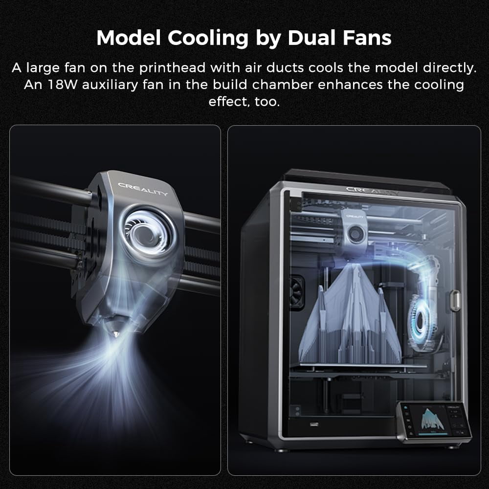 Creality K1 Max 3D Printer, 600mm/s High Speed, Smart AI Camera & LiDAR, CoreXY, 300℃ Printing, Large 11.81x11.81x11.81 in Build