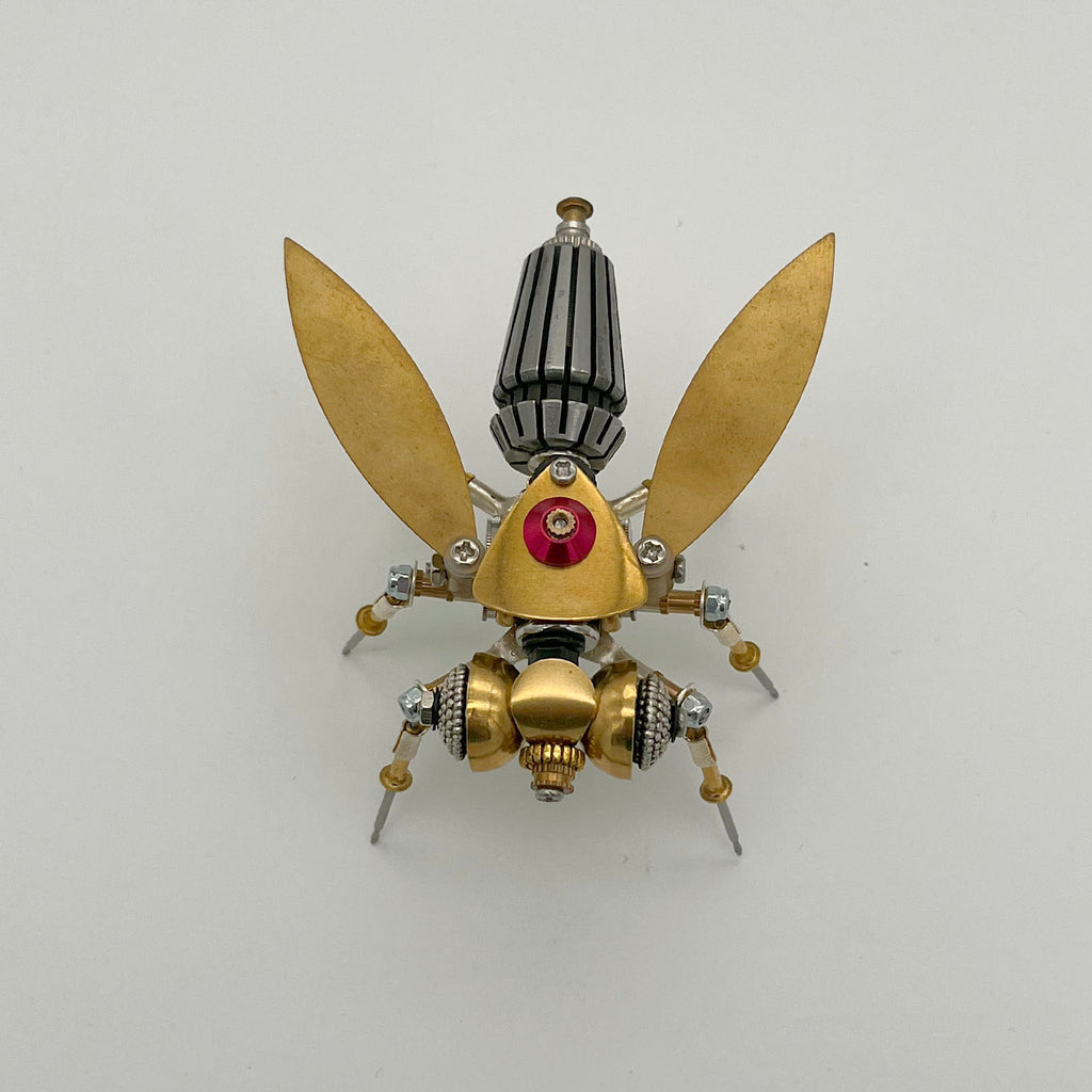 3-in-1 Steampunk Insect Metal Model Kit, Mosquito, Deck Insect & Bee Brass Puzzle Assembly Set, 270PCS 3D Jigsaw Puzzles for Adults
