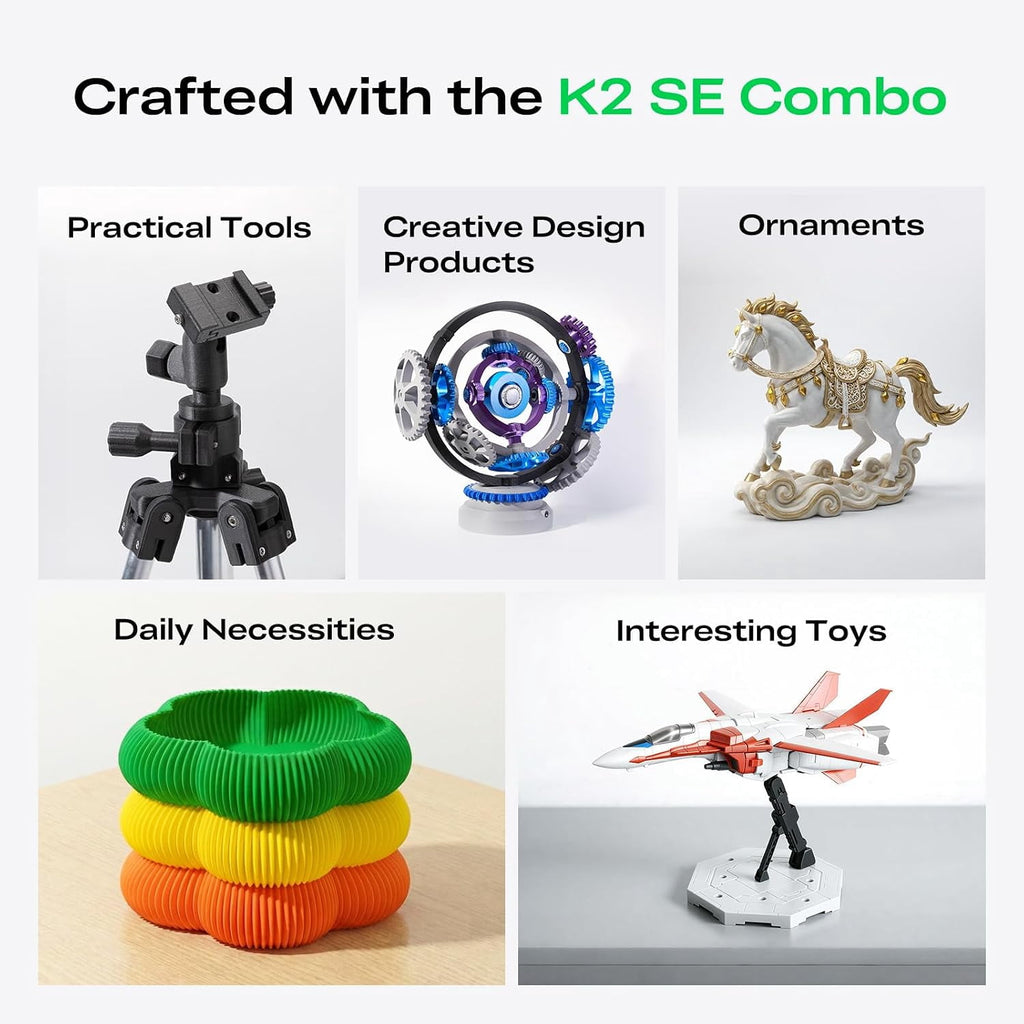 Creality K2 SE Combo Multicolor 3D Printer 500mm/s High-Speed, Auto Leveling, 220×215×245 mm Build Volume