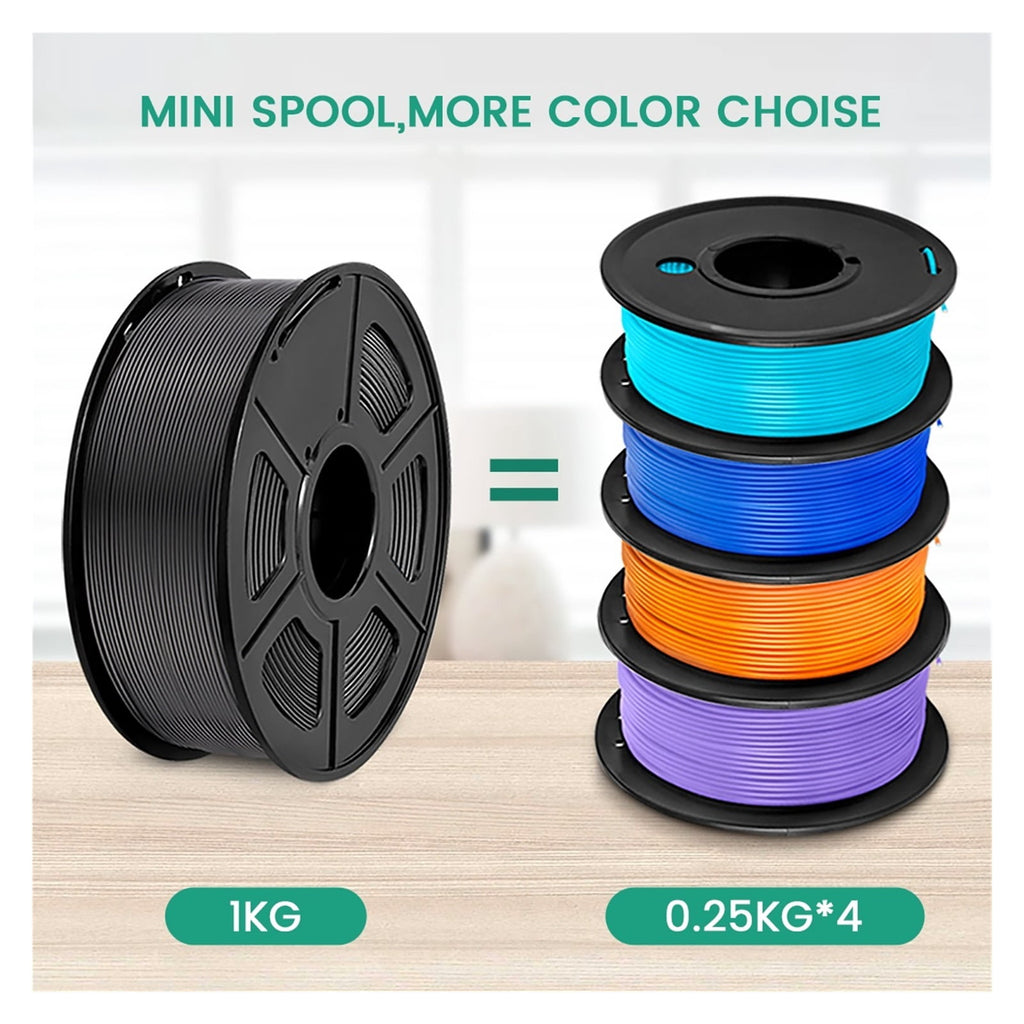 5Rolls PLA Filament 1.75MM Child 3D Pen 0.25KG/Roll, Arranged Neatly No Knots No Bubble Eco-Friendly Odorless