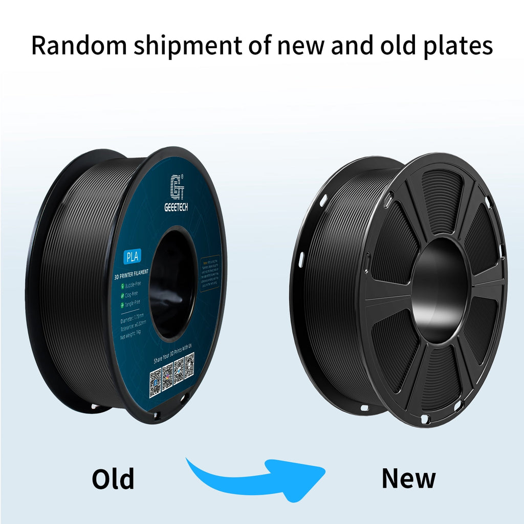 Geeetech 3D Printer PLA Filament Silk Sky Blue Toughness Enhanced Filament with 1.75mm Dimensional Accuracy +/-0.03mm, 1080 Feet per Roll, Vacuum Packaging for Most 3D FDM Printer