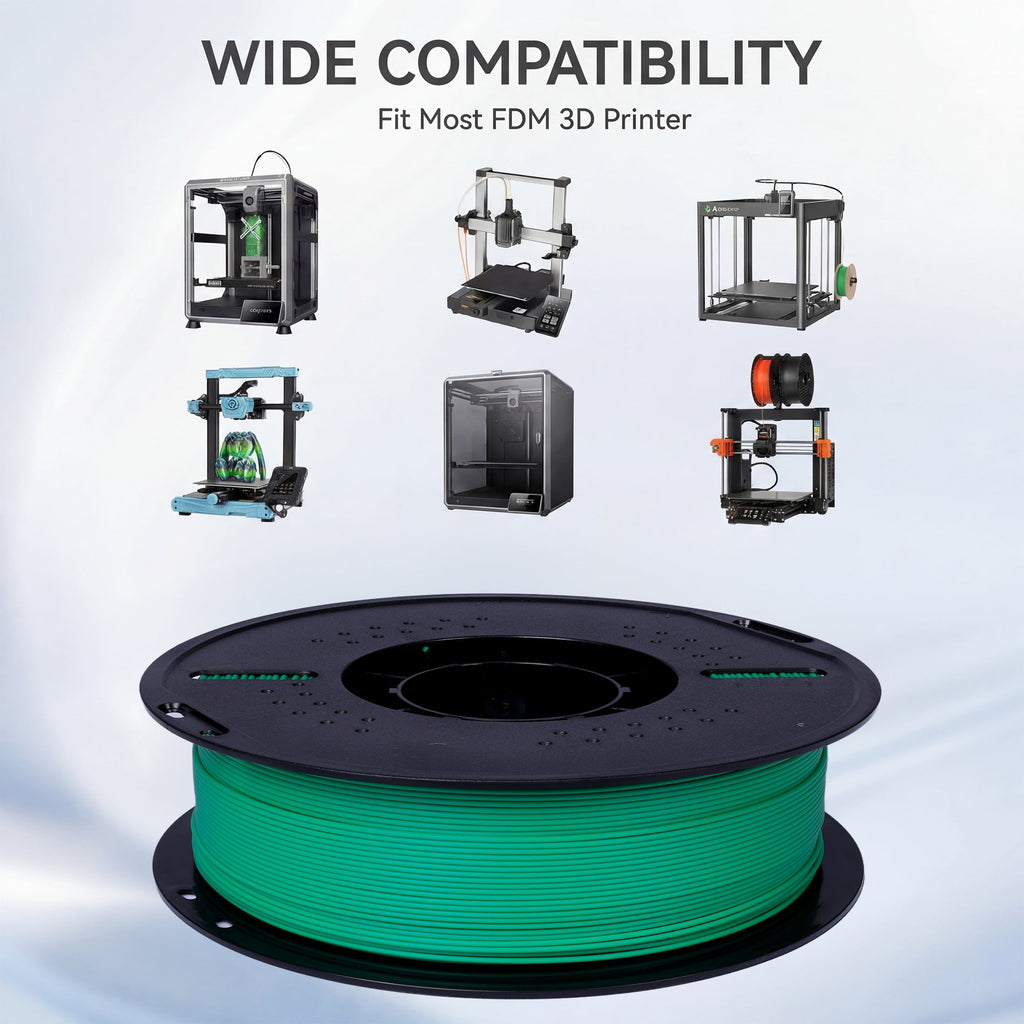 Epelay PLA Plus 3D Printer Filament, 1.75mm, 1kg Spool, Black, Compatible with Most FDM Printers
