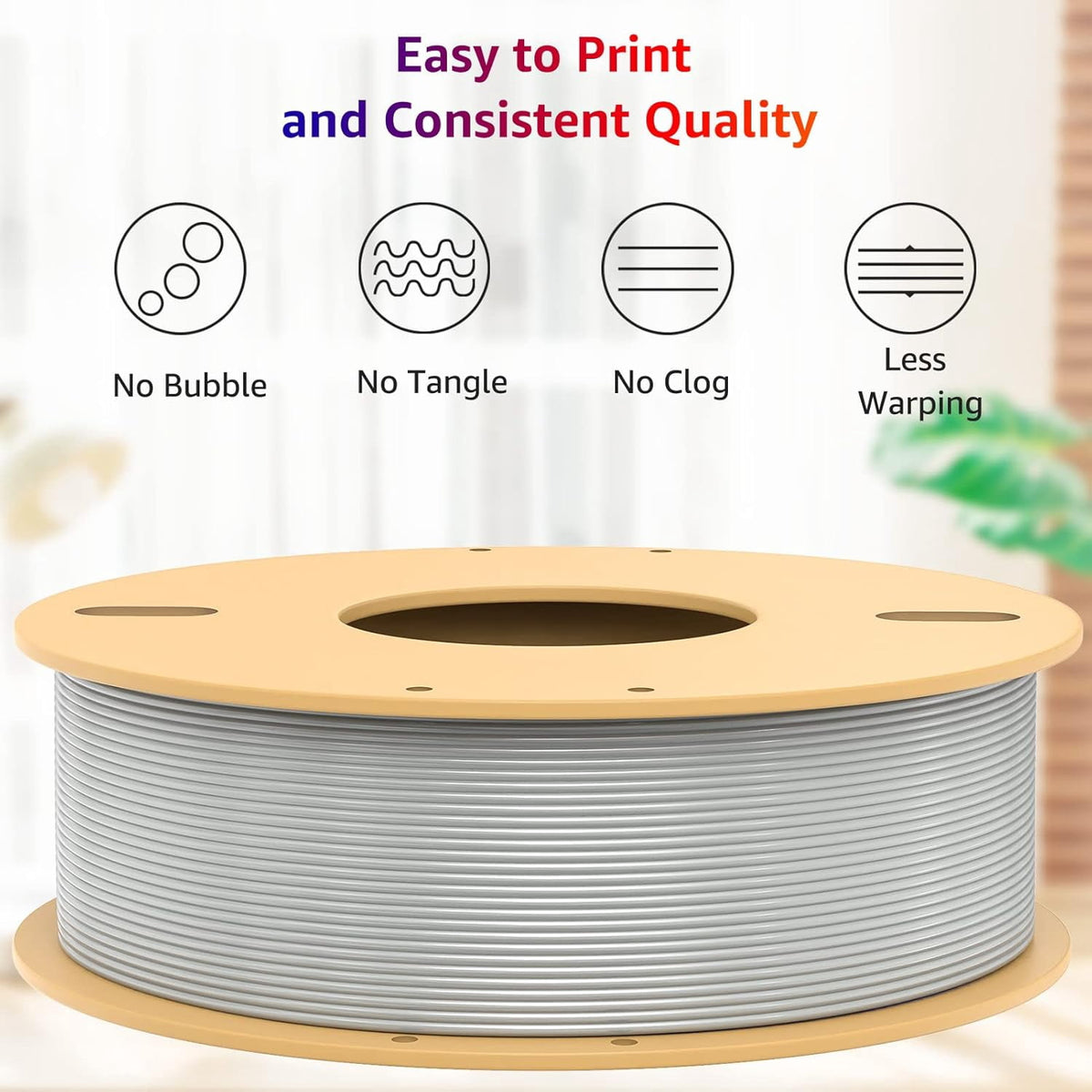 PLA+ 3D Printer Filament Bundle, 12 Colors 250g Spools (3kg Total) 1.75mm, Assorted PLA Pro Plus Includes Black White Gray Clear Silk Silver Gold, Vacuum Sealed