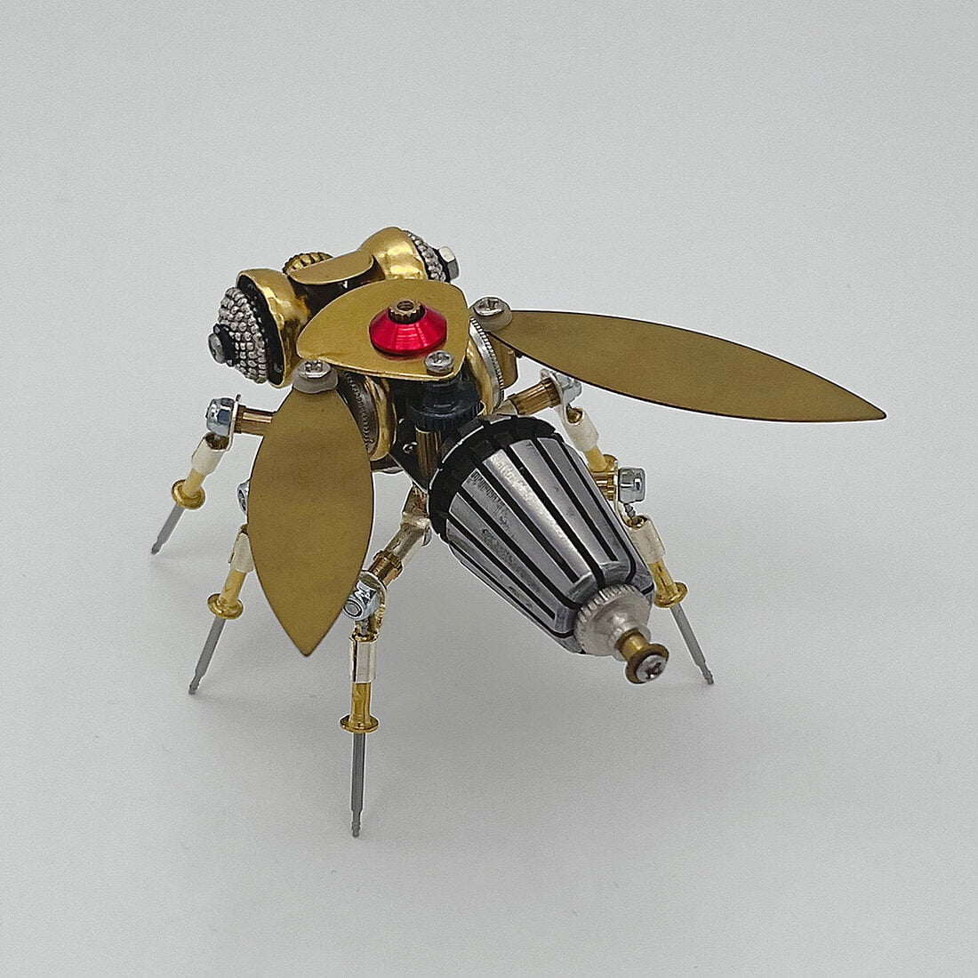 3-in-1 Steampunk Insect Metal Model Kit, Mosquito, Deck Insect & Bee Brass Puzzle Assembly Set, 270PCS 3D Jigsaw Puzzles for Adults