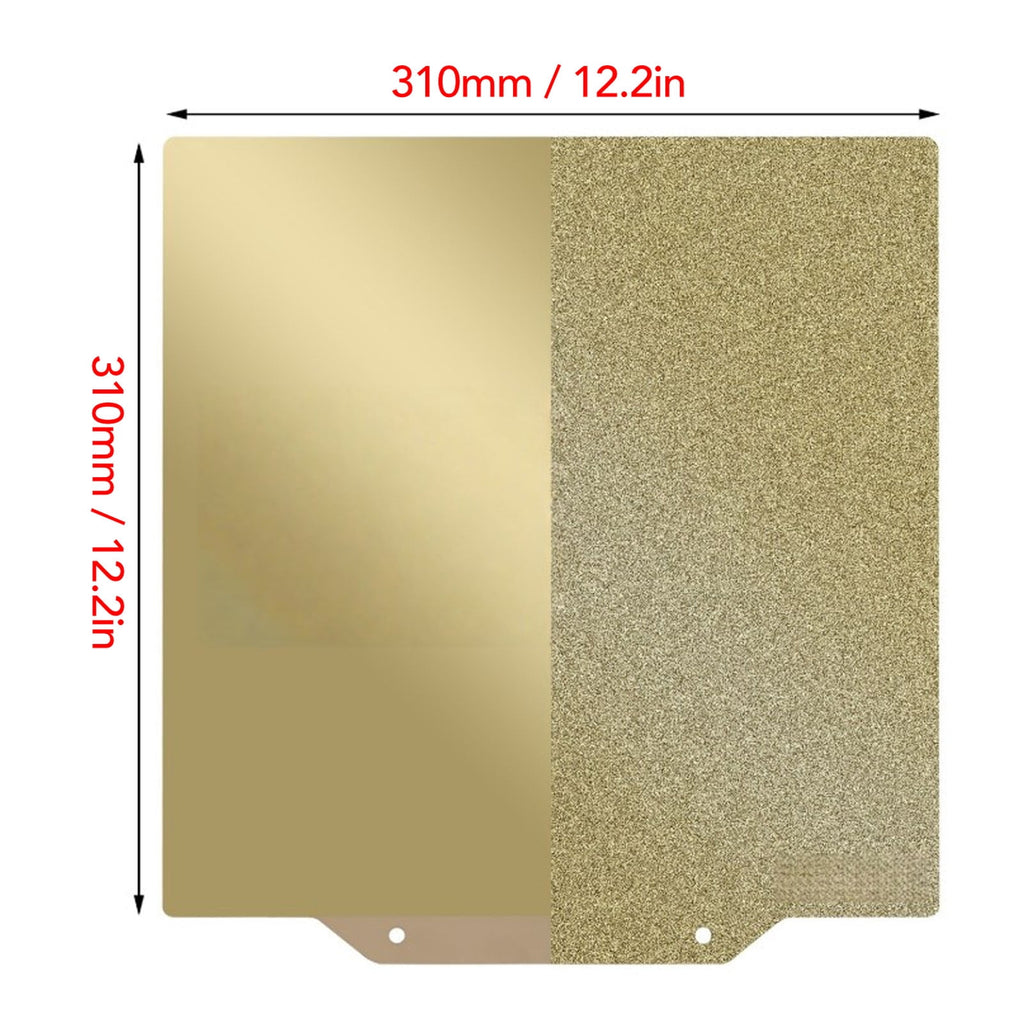 Vowen Build Plate PEI Sheet Fit for Qidi Plus 4 3D Printer Platform Textured Glossy 2 Sided Flexible Print Bed 310x310mm