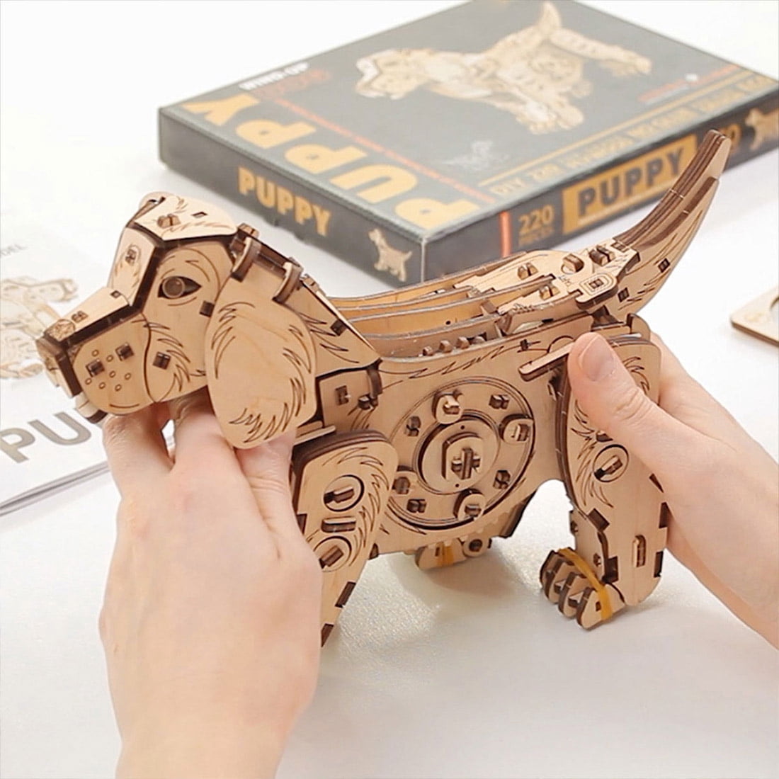 3D Wooden Puzzle Interstellar Battleship Model Kit, DIY Sci-Fi Spacecraft Building Set, Handcrafted Futuristic Decor, Best Gift for Science fiction fans