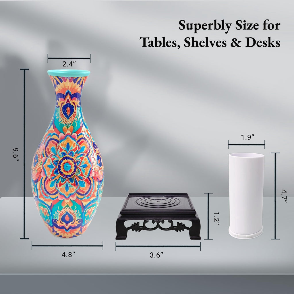 3D Puzzle Vase for Adults, Creative Vase Puzzle for Flowers(Secret Butterfly)