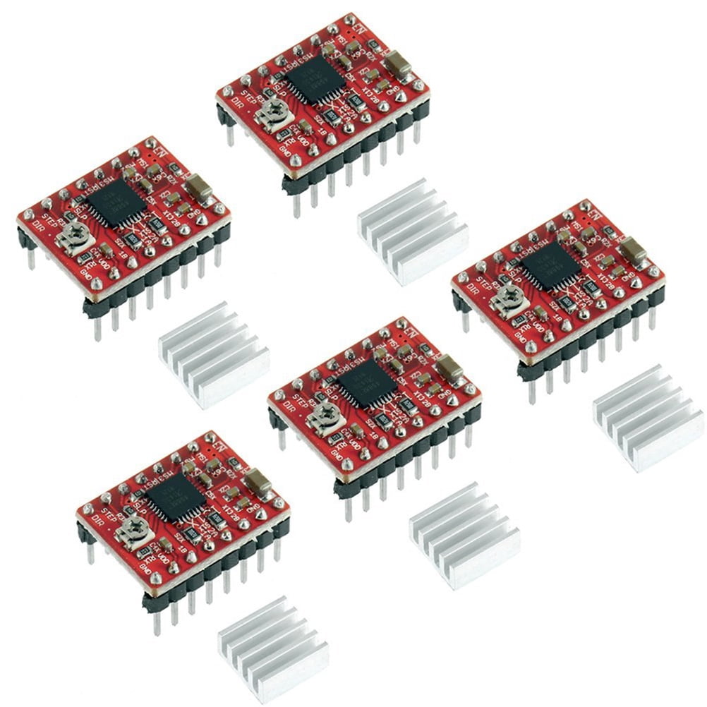 Amosfun 3D Printer Kit Ramps 1.4 Controller A4988 Stepper Motor Driver Assorted Color for Home Printing