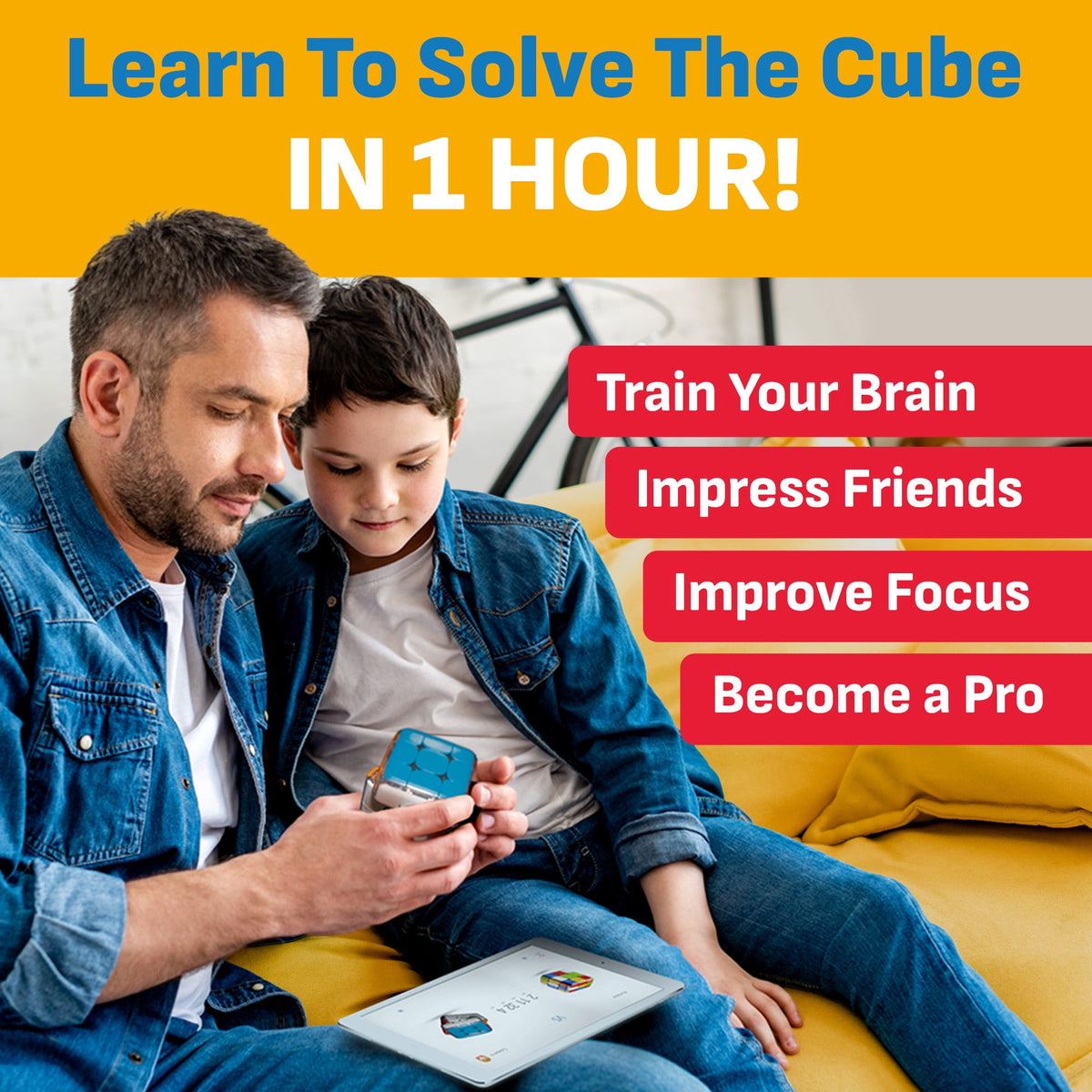 GoCube: Edge - 3x3 Electronic Handheld Mind Puzzle, Mini Games, Magnetic Speed Cube, 3D Brain Teaser Toy, Bluetooth App Enabled Device, Kids Adults 8+