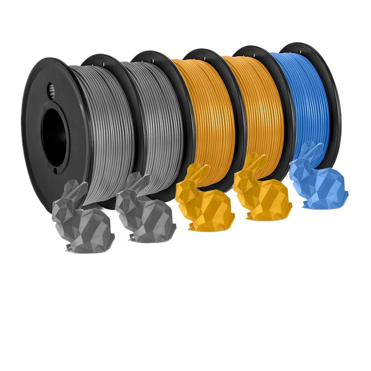 5Rolls PLA Filament 1.75MM Child 3D Pen 0.25KG/Roll, Arranged Neatly No Knots No Bubble Eco-Friendly Odorless