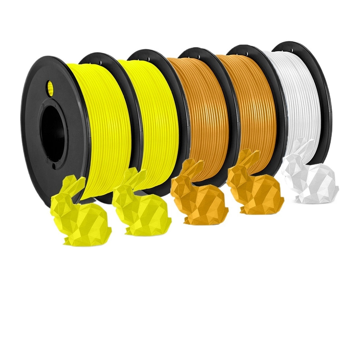 5Rolls PLA Filament 1.75MM Child 3D Pen 0.25KG/Roll, Arranged Neatly No Knots No Bubble Eco-Friendly Odorless