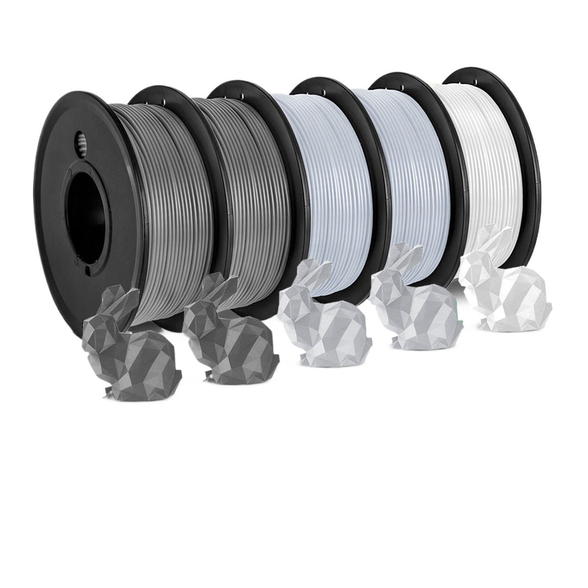 5Rolls PLA Filament 1.75MM Child 3D Pen 0.25KG/Roll, Arranged Neatly No Knots No Bubble Eco-Friendly Odorless