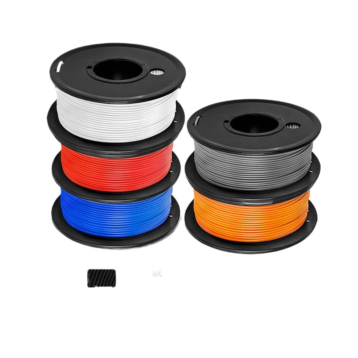 5Rolls PLA Filament 1.75MM Child 3D Pen 0.25KG/Roll, Arranged Neatly No Knots No Bubble Eco-Friendly Odorless