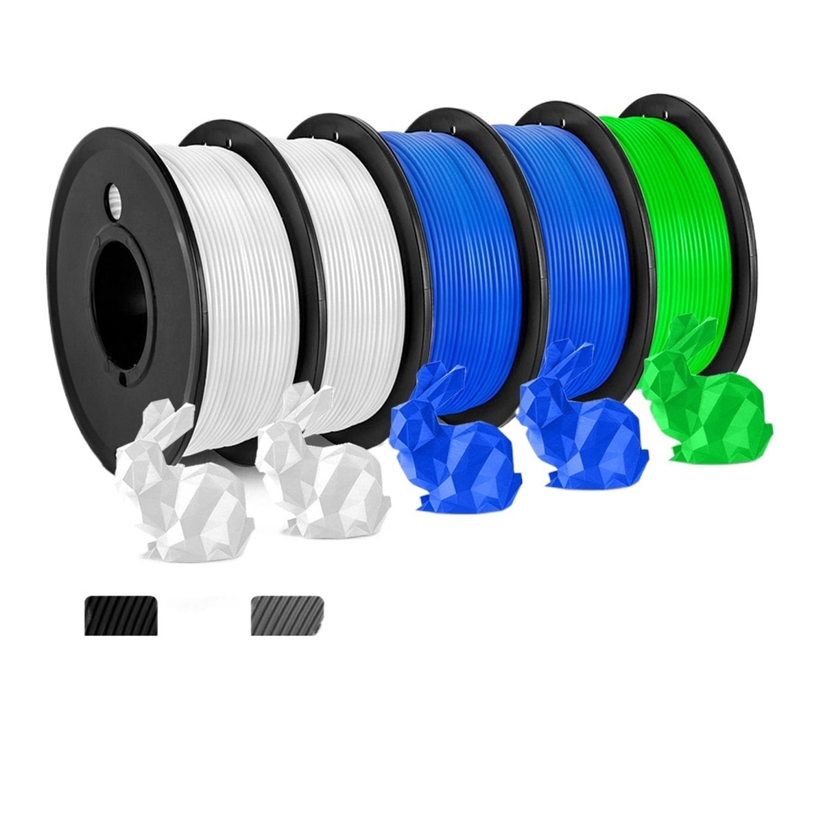 5Rolls PLA Filament 1.75MM Child 3D Pen 0.25KG/Roll, Arranged Neatly No Knots No Bubble Eco-Friendly Odorless