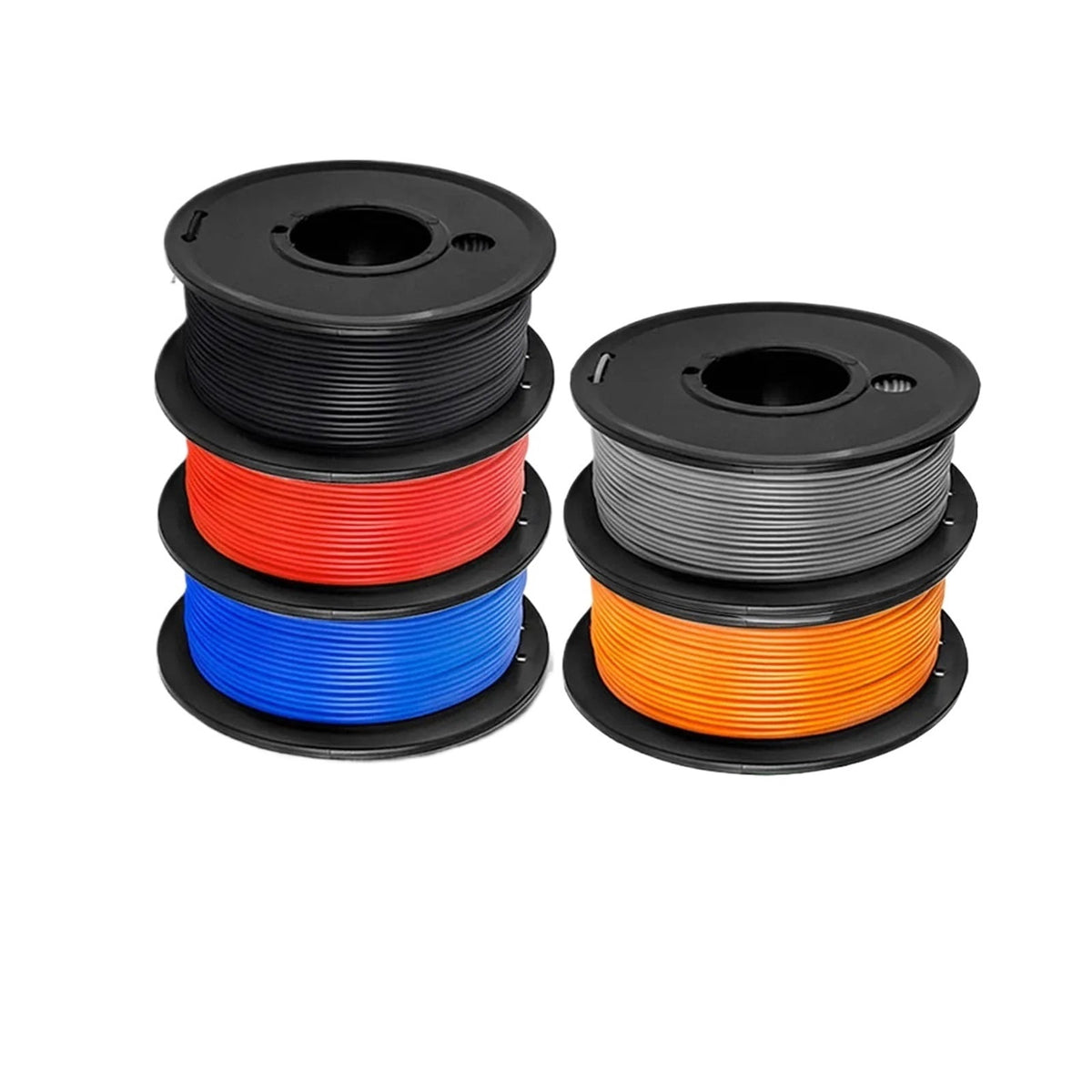 5Rolls PLA Filament 1.75MM Child 3D Pen 0.25KG/Roll, Arranged Neatly No Knots No Bubble Eco-Friendly Odorless