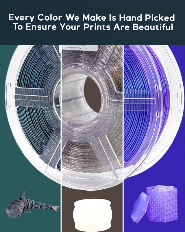 Iridescent Glitter PLA Filament 1.75mm 1kg